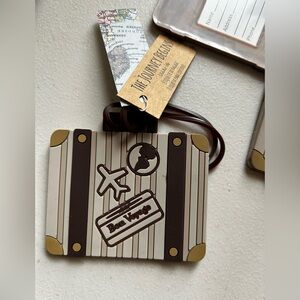 NWT KATE ASPEN The Journey Begins Traveling Luggage Suitcase Tags Set of 3